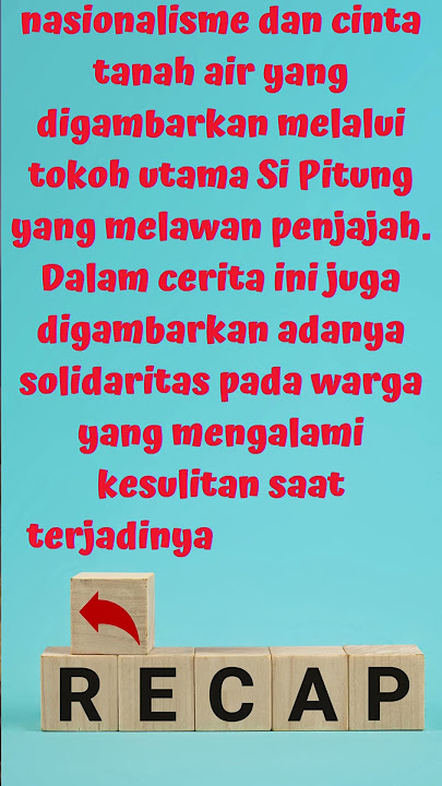 Pesan Moral si Pitung