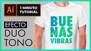 Efecto Duotono en Illustrator | Minitutorial en 1 minuto