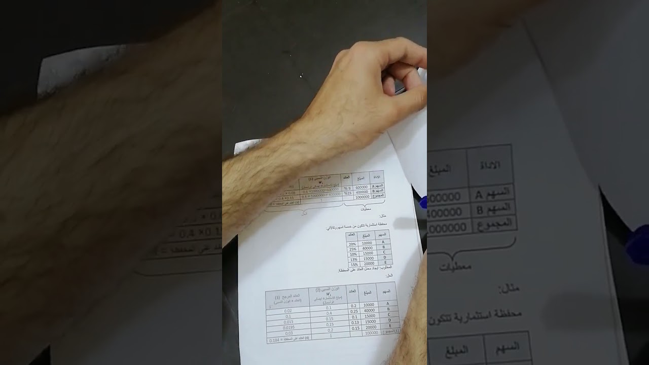 المحفظة الاستثمارية شرح العائد والمخاطرة