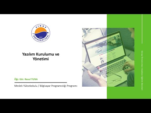 Yazılım Kurulumu ve Yönetimi - 13.Hafta 2.Ders