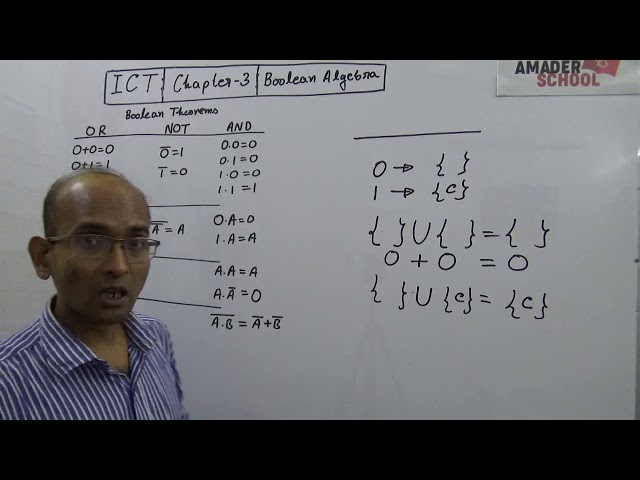 boolean algebra hsc ict chapter 3 ব ল য় ন ব জগণ ত monir al islam sir