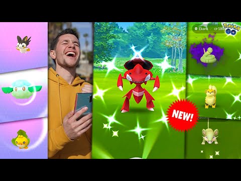 CATCHING SHINY GENESECT + NEW POKÉMON in Pokémon GO! (Unova Event