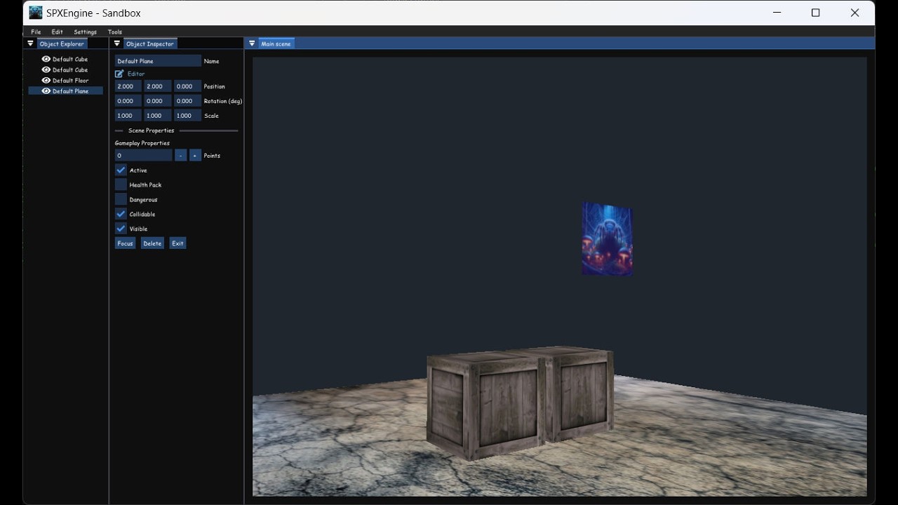 The SpxEngine 3d Games Engine, my second attempt in C++ & OpenGL - YouTube