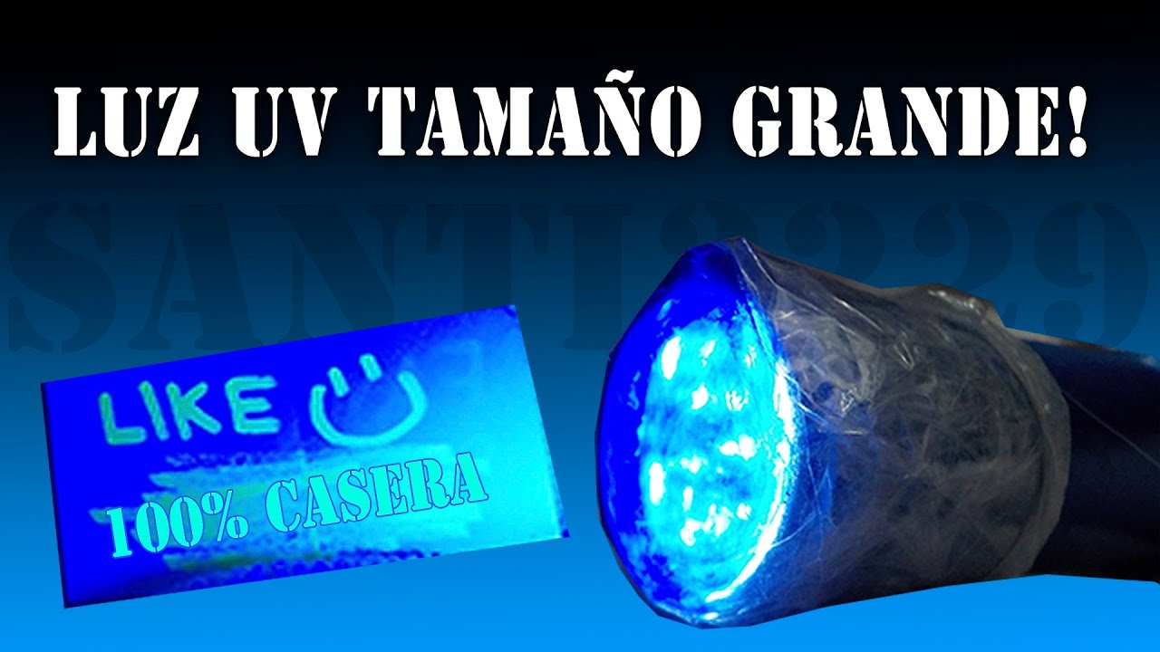 Cómo hacer una linterna de luz ultravioleta o luz negra LED YouTube Cómo hacer una linterna de luz ultravioleta o luz negra LED YouTube