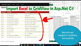 C# Tutorial | Import Excel Sheet Data to GridView in Asp.Net C#