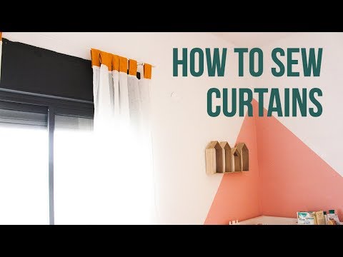 Video: How To Sew Curtains For A Nursery
