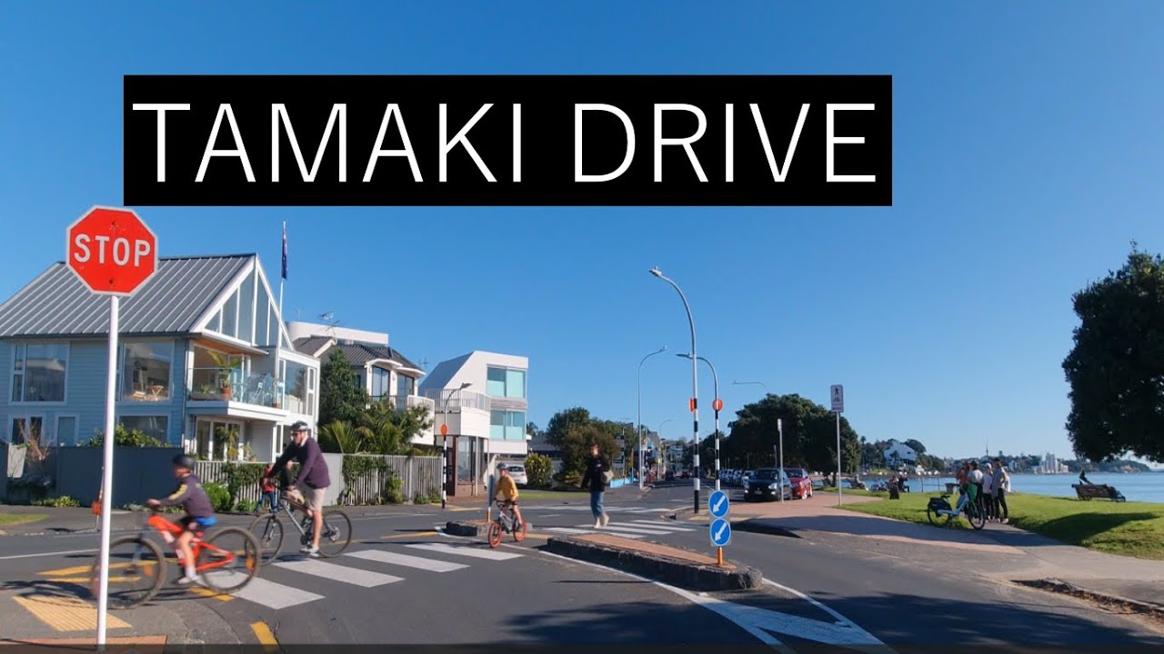 The Scenic Waterfront Route Around Auckland's Eastern Bays  4K
