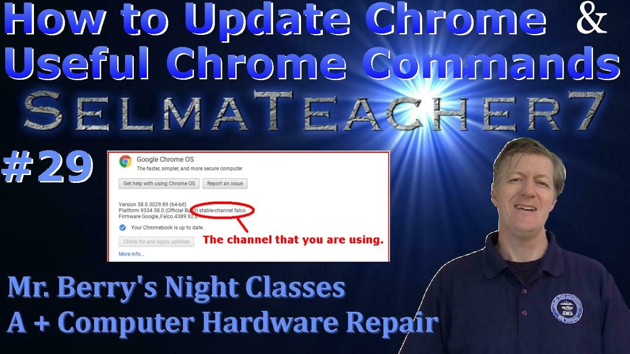 Updating Chrome OS & Useful Chrome Commands Day 29 A+ Class - YouTube