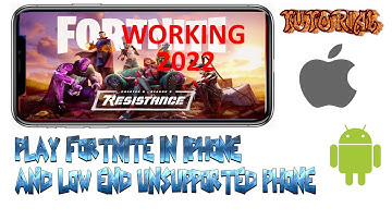 How to play FORTNITE on iPhone or low end phone 60FPS 2022 WORKING