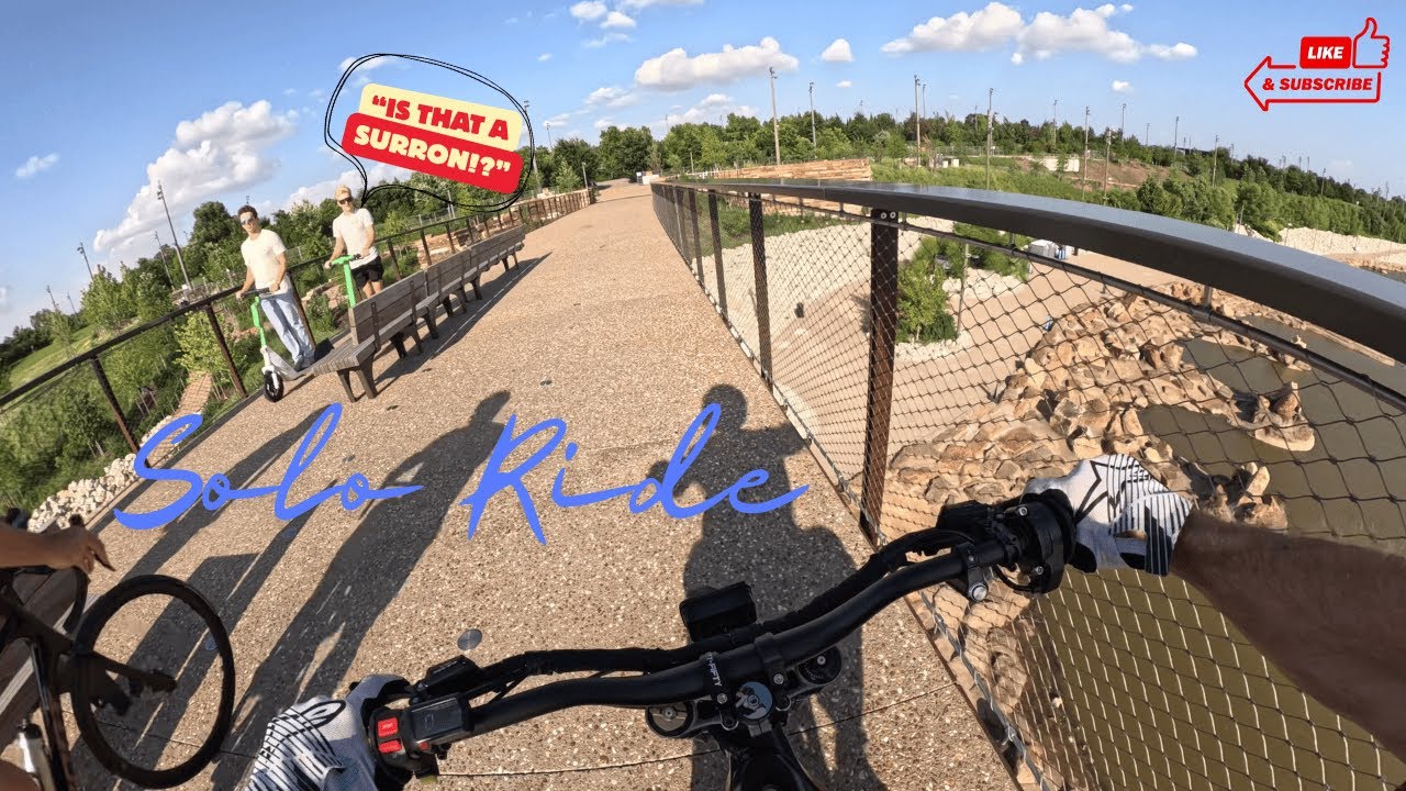 Trails Surron Riding Solo Surron Ride! Downtown through bike trails - YouTube