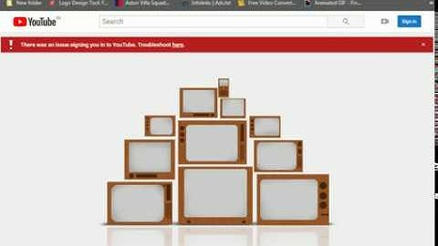 There was an issue signing you in to YouTube. Troubleshoot here.2019
