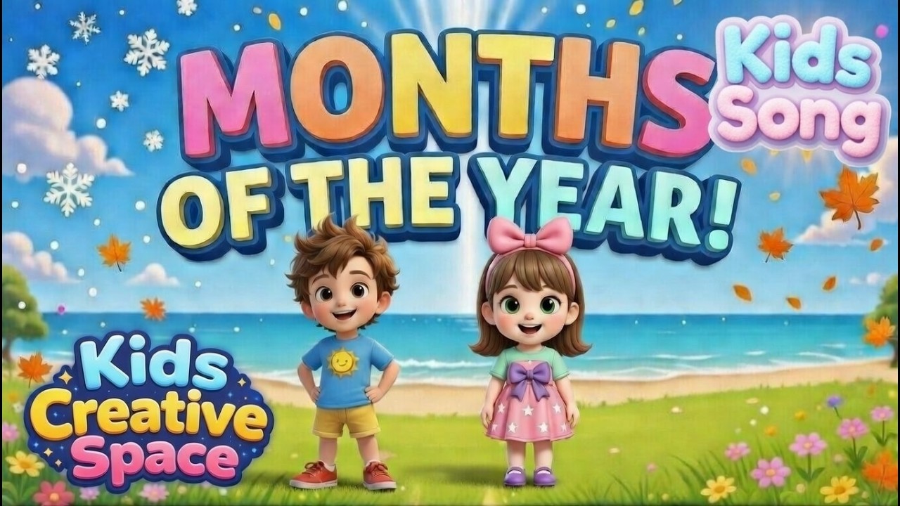 Months of the Year Song for Kids | 12 Months Nursery Rhyme | Preschool ...