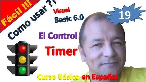 Visual Basic 19 Como Usar El Control Timer