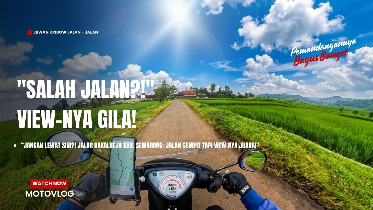 KESASAR MEMBAWA BERKAH! Riding Bawen - Boyolali View Sawah Estetik.