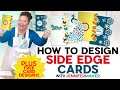 How to create perfect side edge cards  birt.ay holidays and custom cards