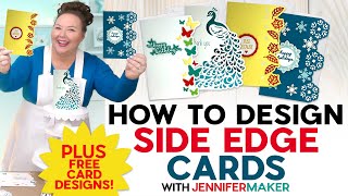 How To Create Perfect Side Edge Cards | Birthday, Holidays, And Custom Cards! screenshot 5