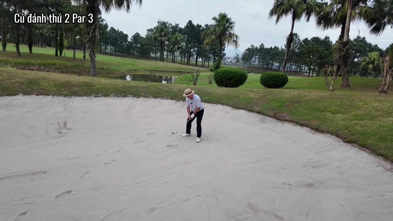 Trải nghiệm sân Golf Đầm Vạc Heron Lake Hố 07 /Review Đầm Vạc Heron Lake Hole 07 - Hoang Golf 1976