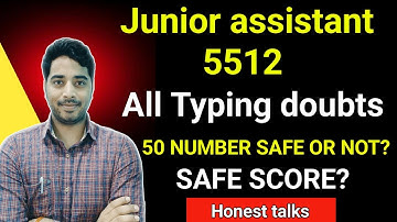 UPSSSC Junior Assistant typing practice doubts || UPSSSC Junior Assistant 5512 final cut off.