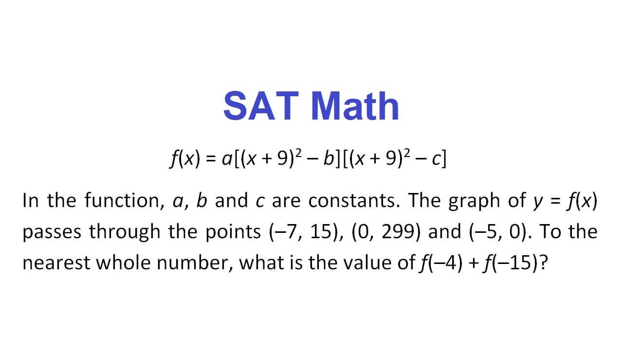 SAT Math - YouTube