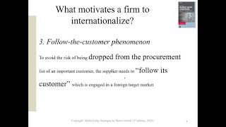 Internationalization Motives