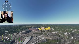 Landing in Michigan Stadium, The Big House, with Microsoft Flight Simulator 2020