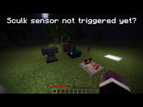 Sculk sensor not working?