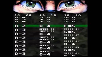 C64: Last Ninja 2 - 11. The Mansion loader (tracker view)