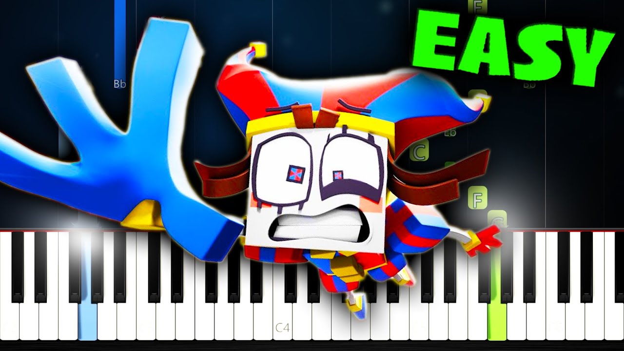 Wacky World (The Amazing Digital Circus) - EASY Piano Tutorial - YouTube