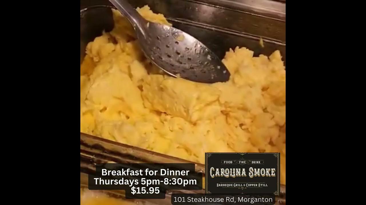 Carolina Smoke Barbeque Grill & Copper Still Breakfast for Dinner YouTube