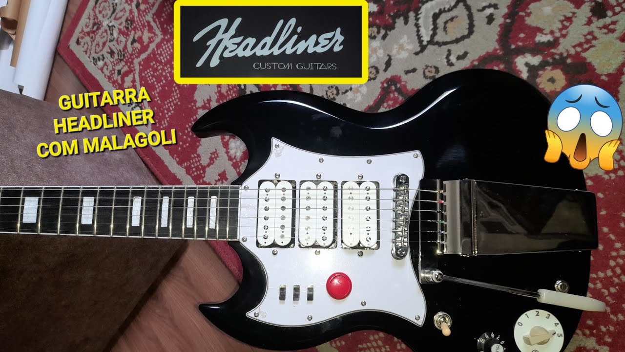 GUITARRA DE LUTHIER COM CAPTADORES MALAGOLI