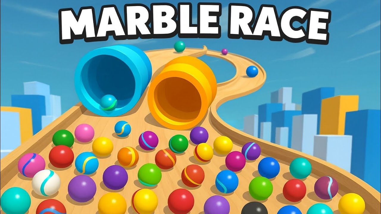 Epic Marble Race: The Red Marble Takes on All