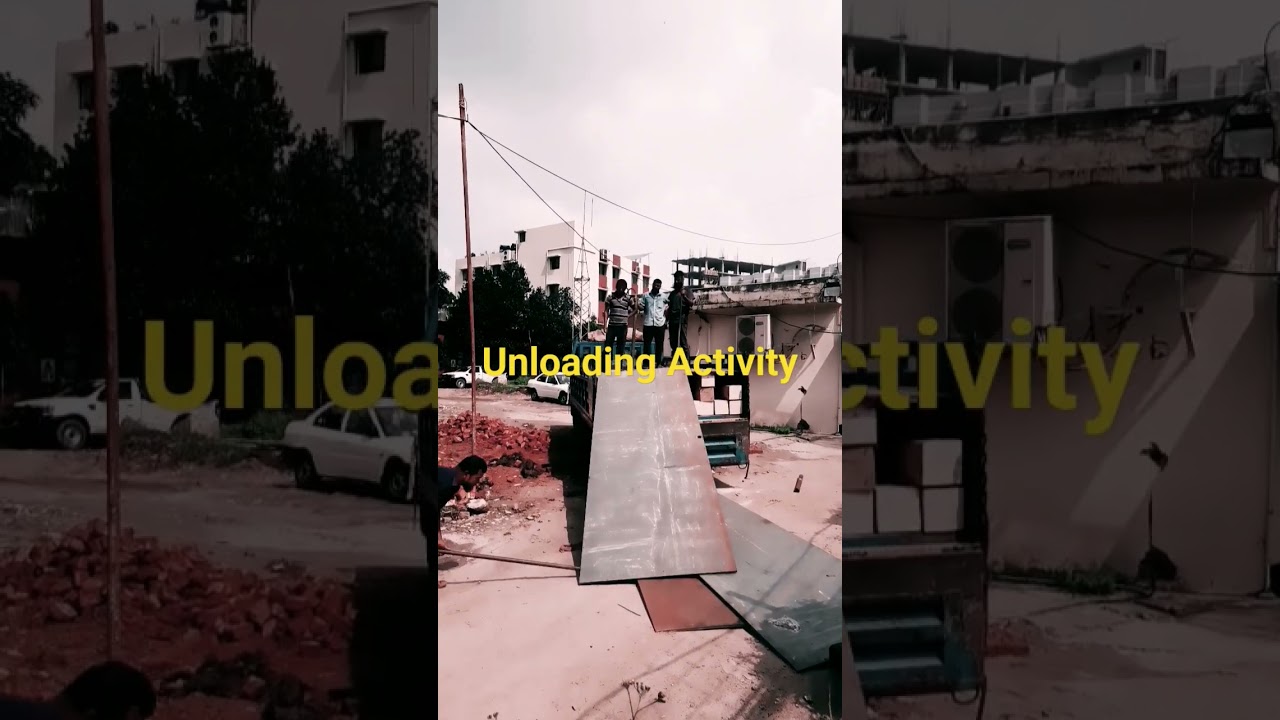 Plate Unloading activity in substation//