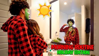 OUR MORNING ROUTINE AS A COUPLE (Holiday Edition) | VLOGMAS DAY 13