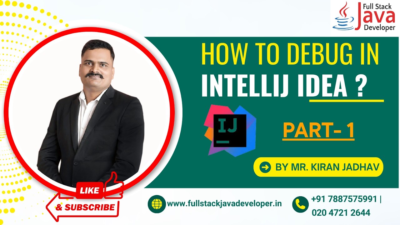 How to Debug in IntelliJ Idea | By Mr. Kiran Jadhav - YouTube