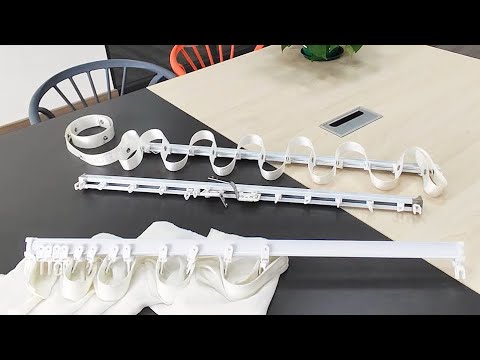 Ripple Fold Curtain Track and S Shape Wave Fold Curtain Tape Accessories Wholesale #curtaintrack 