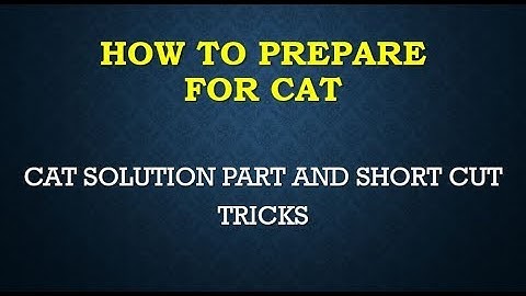 CAT 2016 COMPLETE SOLUTION SOLVE PART 2 WITH ANALYSIS COMMON ADMISSION TEST