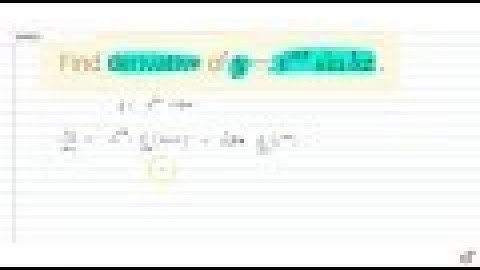 JEE MAINS 2018 Find derivative of  ltmath gt  ltmrow gt  ltmi gty lt/mi gt ltmo gt= lt/mo gt ltm...