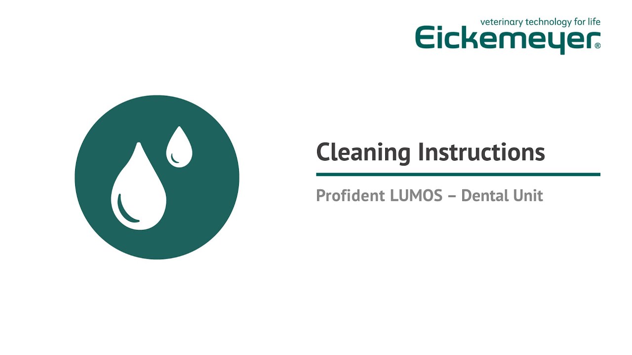 Cleaning Instructions – Profident LUMOS Dental Unit