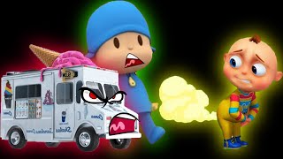 9 Pocoyo & Ice Cream Truck Go Away & Tootoo Boy Fart Sound Variations In 43 Seconds