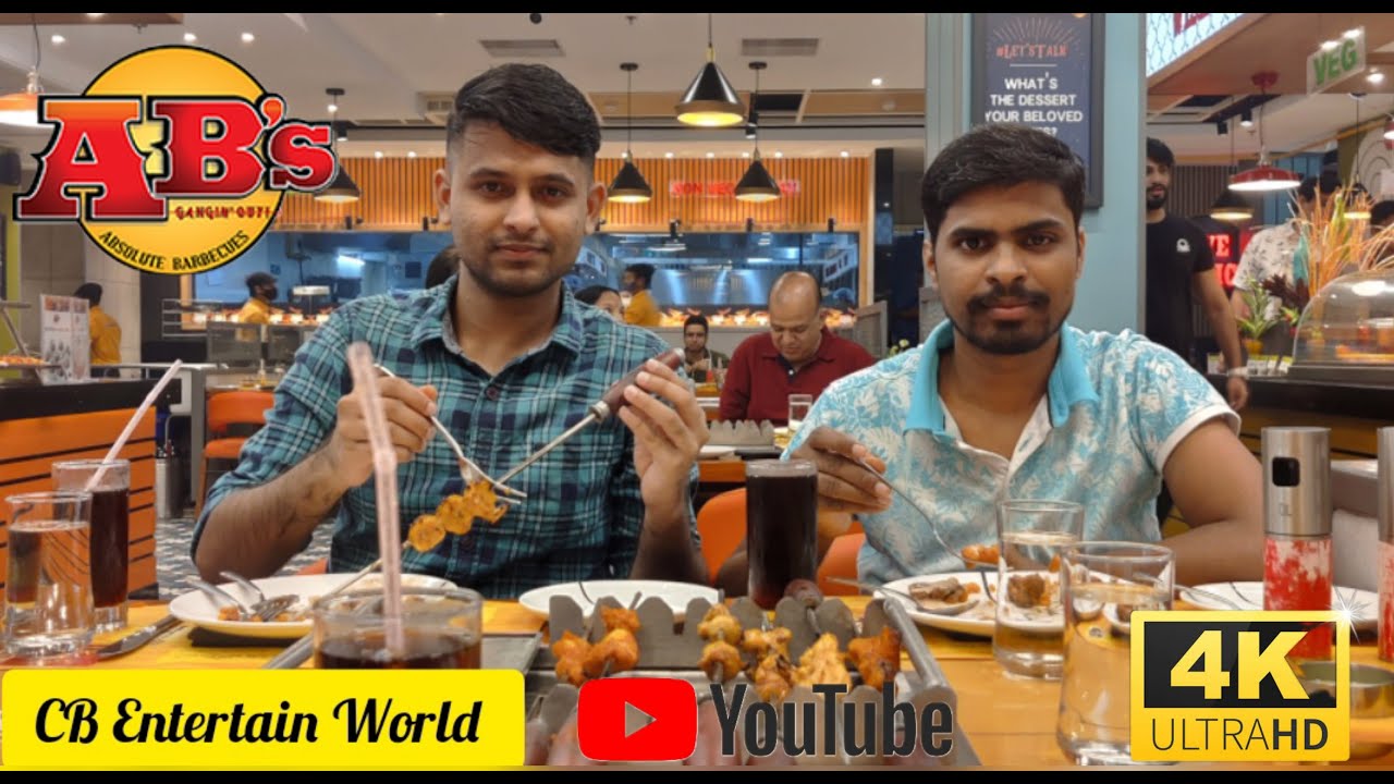 ABs ||Absolute Barbecues Noida sector18||Enjoying non veg food 
