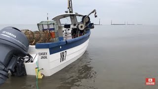 Two launches crab potting at Sea Palling. Perfect day to get back sea fishing in the boat