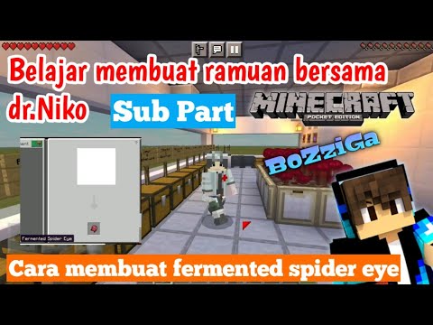 Minecraft : Cara Membuat Fermented Spider eye untuk kebutuhan ramuan