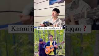 Kimni Ijrosi Yaxwi 😳 #Nurshodbek_Singer_ #Jonliijro #Cover #Guitar