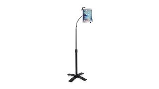 Available now at http://a.co/5c9qxag • flexible, sturdy gooseneck
adjusts to any position jointed tablet holder tilts side and rotates
360 degrees ...