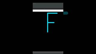"F" alphabet (#6) | Draw "F" alphabet in python by using turtle | #coding #python #turtle #F