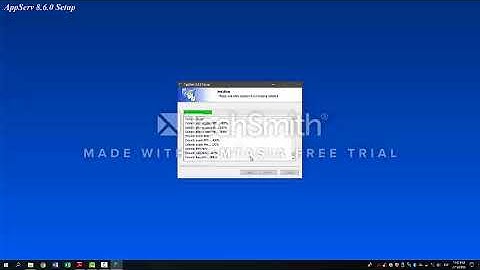 INSTALACION APPSERV 8.6.0 WINDOWS 10