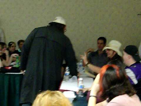 Silent Bob gives Scott McNeil a present ...