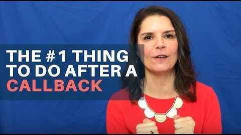 What Actors Should Do After A Callback Audition