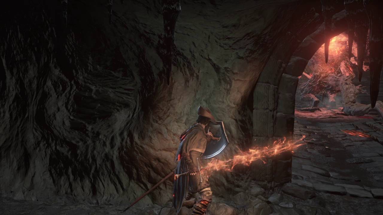 DARK SOULS™ III Mimic vs. Fire Demon Miniboss