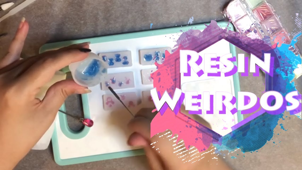 Making tiny charms/ inclusions / embellishments from nail art moulds | uv resin